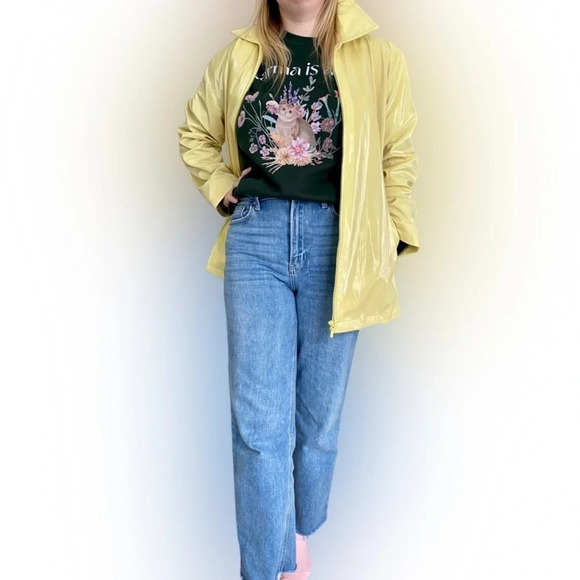Yellow Nuage Rain Jacket with Belt - Picture 1 of 14